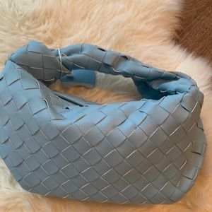 Baby Blue Mini Croissant Bag